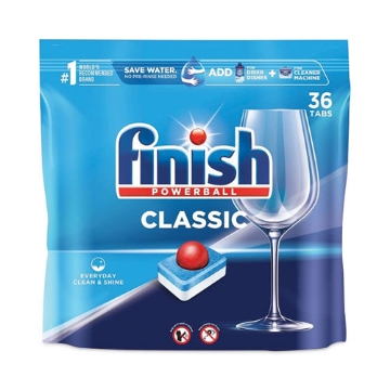 Picture of Powerball Classic Dishwasher Tabs, Fresh Scent, 36/Pack