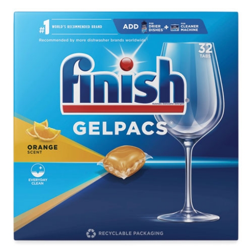 Picture of Dish Detergent Gelpacs, Orange Scent, Box Of 32 Gelpacs, 8 Boxes/carton