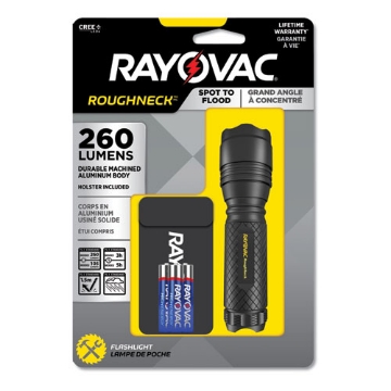 Picture of Led Aluminum Flashlight, 3 Aaa Batteries (included), Black