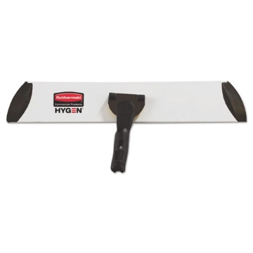 Picture of Executive Microfiber Single-Sided Flat Mop Frame, 3.5 W, 17 L, Black/Silver