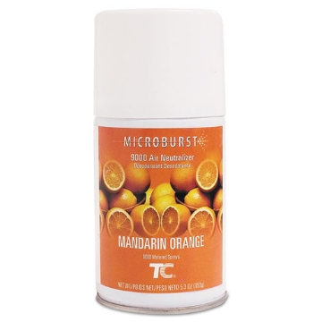 Picture of Tc Microburst 9000 Air Freshener Refill, Mandarin Orange, 5.3 Oz Aerosol Spray, 4/carton