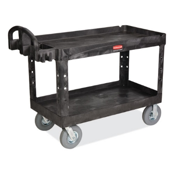 Picture of Heavy-Duty Platform Truck Cart, 1,200 Lb Capacity, 24 X 48 Platform, Black