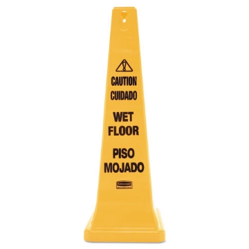 Picture of Multilingual Wet Floor Safety Cone, 12.25 X 12.25 X 36