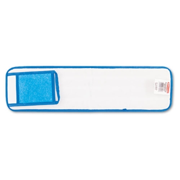 Picture of Microfiber Wet Room Pads, 24 In. Long, Split Nylon/polyester Blend, Blue