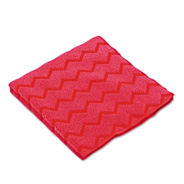 Picture of Hygen Microfiber Cleaning Cloths, 16 X 16, Red, 12/carton