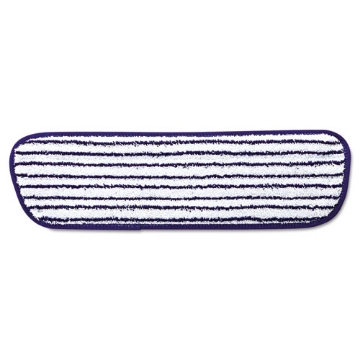 Picture of Microfiber Finish Pad, 18 x 5.5, Blue/White, 6/Box