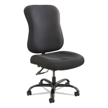 Picture of Optimus High Back Big And Tall Chair, Fabric, Supports Up To 400 Lb, 19" To 22" Seat Height, Black
