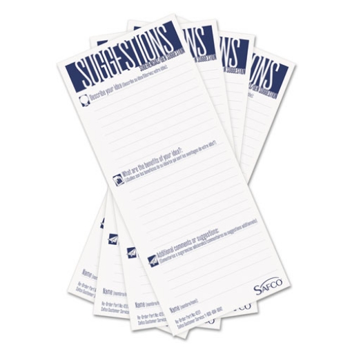 Picture of Suggestion Box Cards, 3.5 X 8, White, 25/pack
