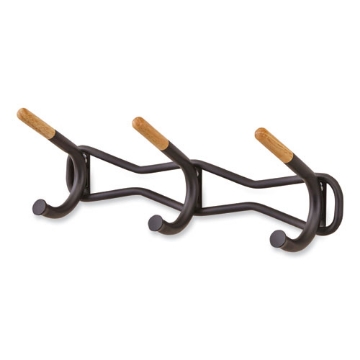 Picture of Family Coat Wall Rack, 3 Hook, 18.5w x 6.25d x 7.25h, Cream, Ships in 1-3 Business Days