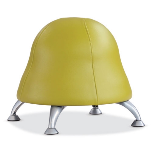 Picture of Runtz Ball Chair, Backless, Supports Up to 250 lb, Green Vinyl Seat, Silver Base, Ships in 1-3 Business Days