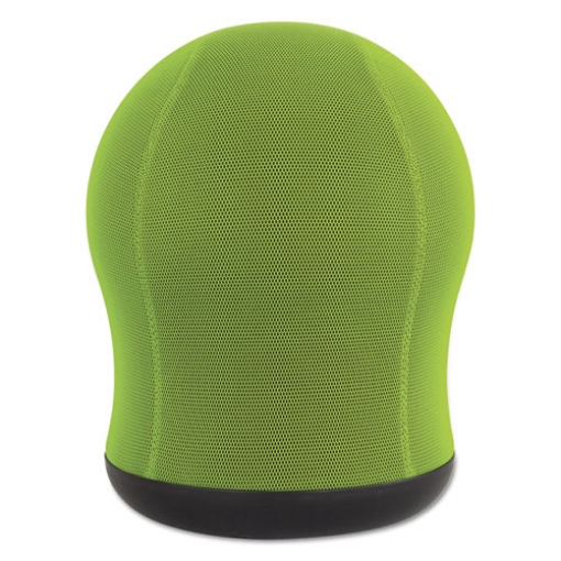 Picture of Zenergy Swivel Ball Chair, Backless, Supports Up to 250 lb, Green Seat, Black Base, Ships in 1-3 Business Days