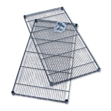 Picture of Industrial Wire Shelving Extra Shelf Pack, 48w X 24d, Black, 2/carton