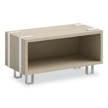 Picture of Ready Home Office Small Stackable Storage, 1-Shelf, 24w x 12d x 12.25h, Beige/White, Ships in 1-3 Business Days
