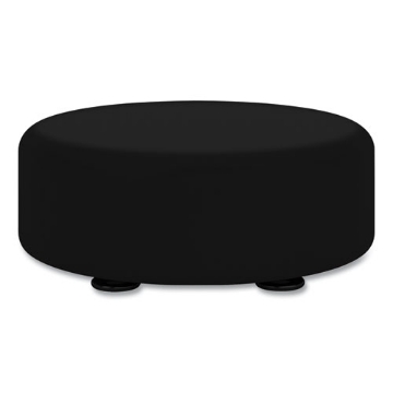 Picture of Learn 15" Round Vinyl Floor Seat, 15" dia x 5.75"h, Black, Ships in 1-3 Business Days
