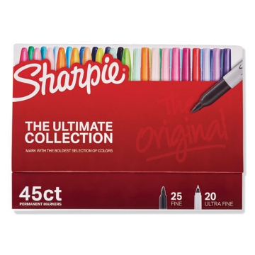 Picture of Permanent Markers Ultimate Collection, Assorted Tip Sizes/types, Assorted Colors, 45/pack