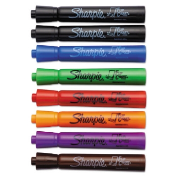 Picture of Flip Chart Marker, Broad Bullet Tip, Assorted Colors, 8/set