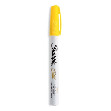 Picture of Permanent Paint Marker, Fine Bullet Tip, Yellow