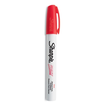 Picture of Permanent Paint Marker, Medium Bullet Tip, Red
