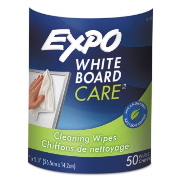 Picture of Dry-Erase Board-Cleaning Wet Wipes, 6 X 9, 50/container