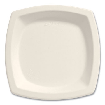 Picture of Bare Eco-Forward Sugarcane Dinnerware, ProPlanet Seal, Plate, 6.7" dia, Ivory, 125/Pack, 8 Packs/Carton