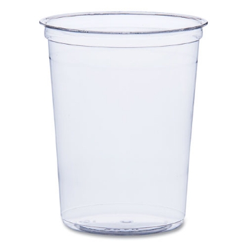 Picture of Bare Eco-Forward RPET Deli Containers, ProPlanet Seal, 32 oz, Clear, Plastic, 50/Pack, 10/Carton