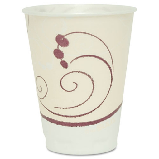 Picture of Trophy Plus Dual Temperature Insulated Cups In Symphony Design, 12 Oz, Beige, 100/pack