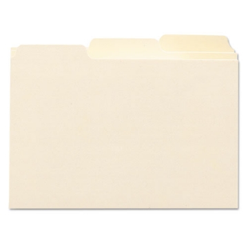 Picture of Manila Card Guides, 1/3-Cut Top Tab, Blank, 4 X 6, Manila, 100/box