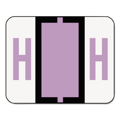 Picture of A-Z Color-Coded End Tab Filing Labels, H, 1 X 1.25, White, 500/roll