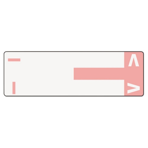 Picture of Alphaz Color-Coded First Letter Combo Alpha Labels, I/v, 1.16 X 3.63, Pink/white, 5/sheet, 20 Sheets/pack