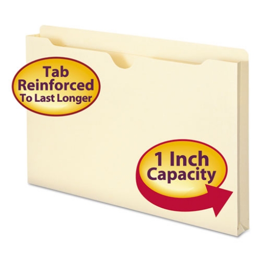 Picture of Manila File Jackets, 2-Ply Straight Tab, Legal Size, Manila, 50/box