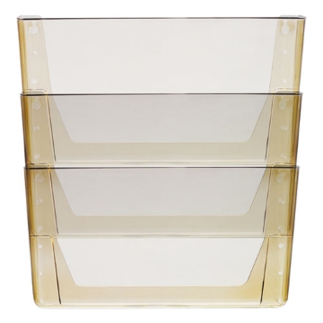 Picture of Wall File, 3 Sections, Legal Size, 16" x 4" x 14", Smoke, 3/Set