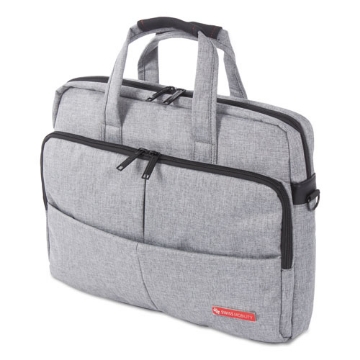 Picture of Sterling Slim Briefcase, Fits Devices Up to 15.6", Polyester, 3 x 3 x 11.75, Gray