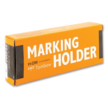 Picture of Wax-Based Marking Pencil, 4.4 Mm, White Wax, Navy Blue Barrel, 10/box