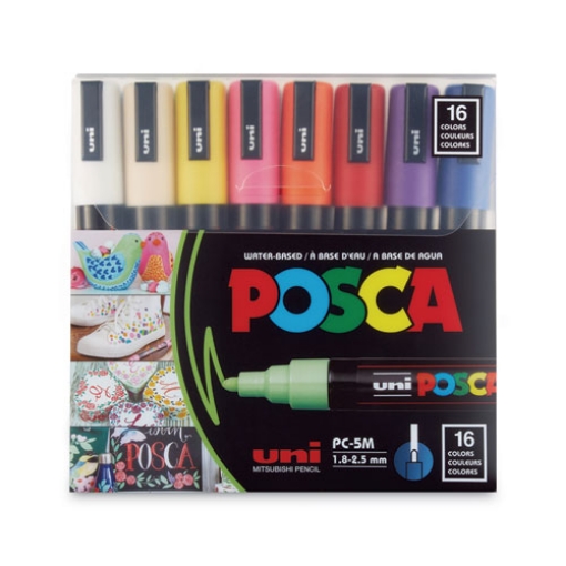 Picture of Permanent Specialty Marker, Medium Bullet Tip, Assorted Colors, 16/Pack