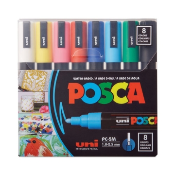 Picture of Permanent Specialty Marker, Medium Bullet Tip, Assorted Colors, 8/Pack