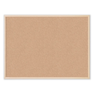 Picture of Cork Bulletin Board, 47 x 35, Tan Surface, Birch Wood Frame