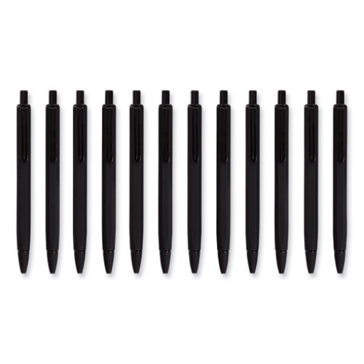 Picture of Cambria Soft Touch Mechanical Pencil, 0.7 mm, HB (#2), Black Lead, Black Barrel, 12/Pack