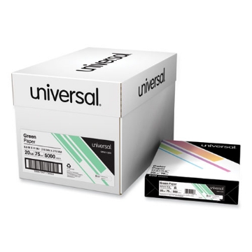 Picture of Deluxe Colored Paper, 20 lb Bond Weight, 8.5 x 11, Green, 500/Ream