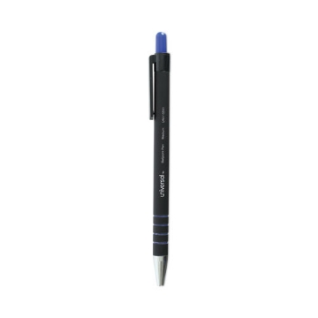 Picture of Ballpoint Pen, Retractable, Medium 1 Mm, Blue Ink, Blue Barrel, Dozen