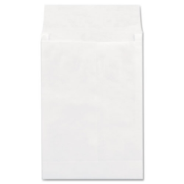 Picture of Deluxe Tyvek Expansion Envelopes, Open-End, 1.5" Capacity, #13 1/2, Square Flap, Self-Adhesive Closure, 10 x 13, White,100/BX