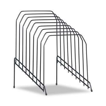 Picture of Wire Tiered File Sorter, 8 Sections, Letter To Legal Size Files, 8" X 10.5" X 12.5", Black