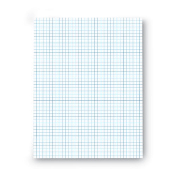 Picture of Quadrille-Rule Glue Top Pads, Quadrille Rule (4 Sq/in), 50 White 8.5 X 11 Sheets, Dozen