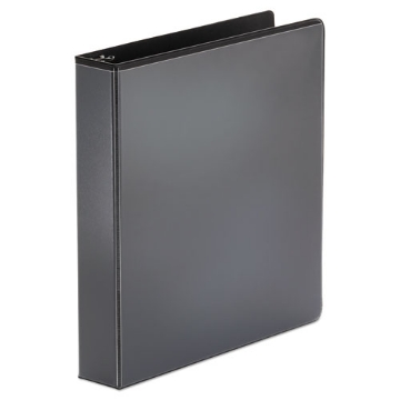 Picture of Economy Round Ring View Binder, 3 Rings, 1.5" Capacity, 11 X 8.5, Black