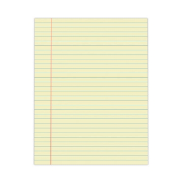 Picture of Glue Top Pads, Wide/legal Rule, 50 Canary-Yellow 8.5 X 11 Sheets, Dozen