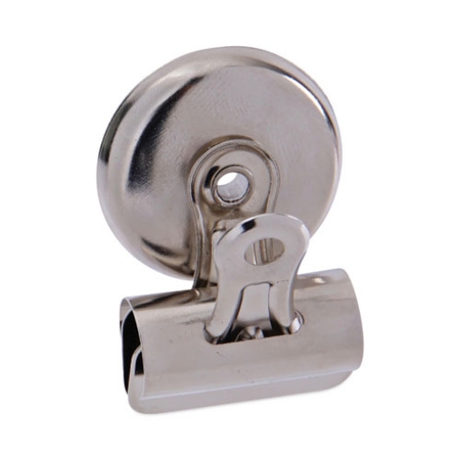 Picture of Bulldog Magnetic Clips, Small, Nickel, 18/Pack