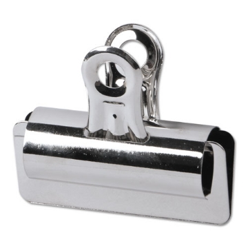 Picture of Bulldog Clips, Large, Nickel, 12/Pack