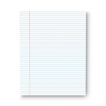 Picture of Glue Top Pads, Narrow Rule, 50 White 8.5 X 11 Sheets, Dozen
