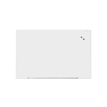 Picture of Frameless Magnetic Glass Marker Board, 72 x 48, White Surface