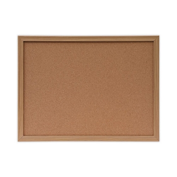 Picture of Cork Board with Oak Style Frame, 24 x 18, Tan Surface