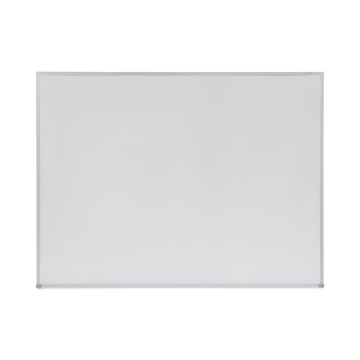 Picture of Melamine Dry Erase Board with Aluminum Frame, 48 x 36, White Surface, Anodized Aluminum Frame